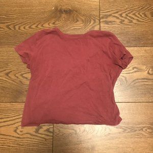 Fitted cropped t-shirt